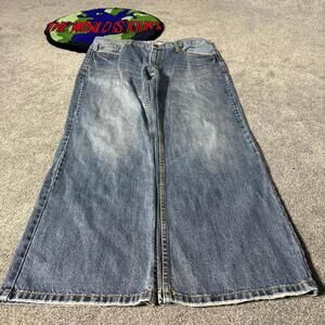 BLUE ACID WASHED AEROPOSTALE BAGGY JEANS